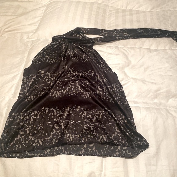 Banana Republic petite large adorable tie top tank fancy lacy look silky touch - Picture 5 of 8